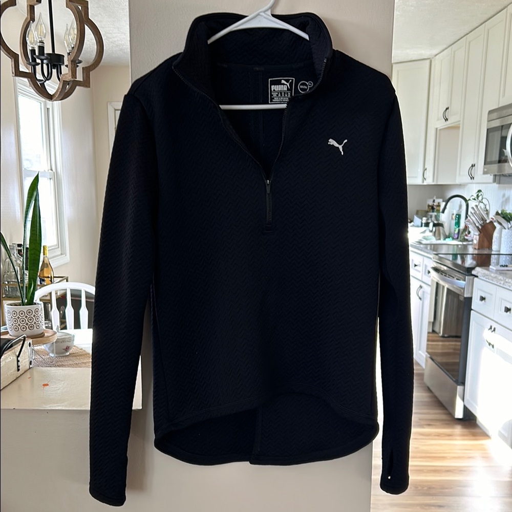 Puma Black Quarter-Zip Pullover